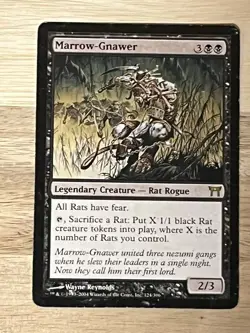 Magic The Gathering MTG Card Champions Of Kamigawa Marrow-Gnawer 124/306 MP - Image 1