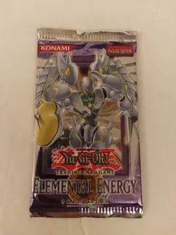 Yu-Gi-Oh! Elemental Energy Unlimited Edition 9 Cards Booster Pack Factory Sealed - Image 1