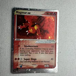 Pokemon Card Magmar EX 100/109 Ruby and Sapphire Holo - Image 1