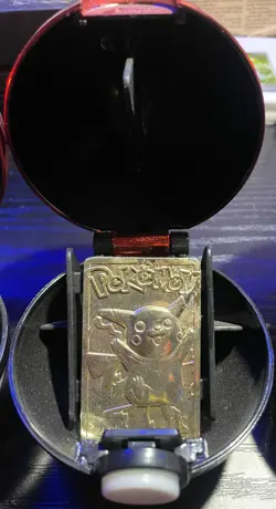 4 Pokemon Burger King Gold Plated Cards and Pokeballs - Image 3