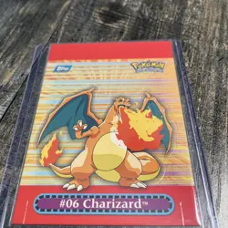Pokemon TCG Charizard Pop-Up Card 2000 Topps Pokemon Series 3 #9 - Image 2