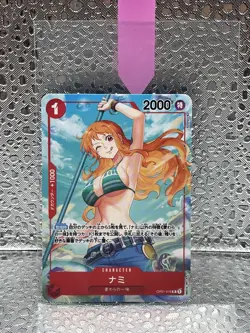 One Piece Nami Op 01 Alternate Art Mini Japanese Card (OP01-016) - Image 1