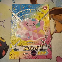 Ditto Cracked Ice Holo Blue Pokedex Card Limited Edition Flash Box Hit Non-TCG - Image 1