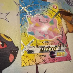 Ditto Cracked Ice Holo Blue Pokedex Card Limited Edition Flash Box Hit Non-TCG - Image 2