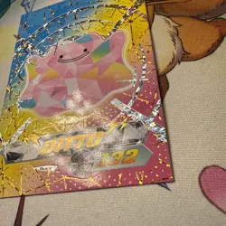 Ditto Cracked Ice Holo Blue Pokedex Card Limited Edition Flash Box Hit Non-TCG - Image 3
