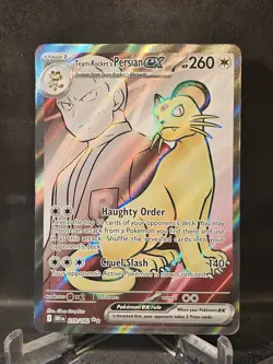 Team Rocket's Persian ex - 219/182 SV10: Destined Rivals NM Pokemon Card TCG - Image 1