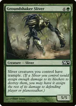 X 1 Groundshaker Sliver NM-M M14 172 MTG Magic The Gathering - Image 1