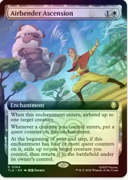 1 x Airbender Ascension - Extended Art -Foil - Avatar: The Last Airbender-LP-MTG - Image 1