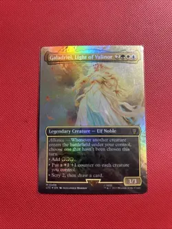 MTG - Galadriel, Light of Valinor - FOIL - LTC 498 - Mythic - 2GWU - NM - Image 1