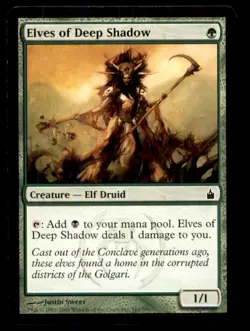 MTG Elves of Deep Shadow LP Light Play Ravnica: City of Guilds [3165] - Image 1