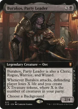 1 x Burakos, Party Leader - Extended Art - Commander Legends: Battle for Baldur' - Image 1