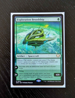 EXPLORATION BROODSHIP Rare Commander: Edge of Eternities Near Mint MTG - Image 1