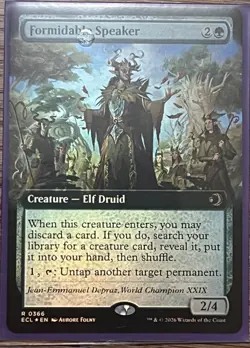 Formidable Speaker (Extended Art) Lorwyn Eclipsed Foil - Image 1