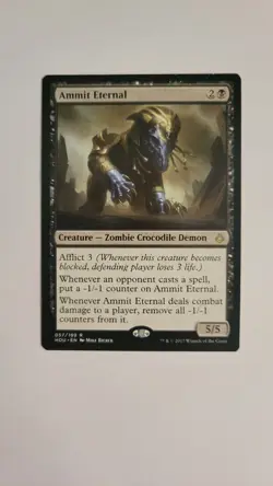 1x Ammit Eternal (57/233) Hour of Devastation LP MTG Magic the Gathering x1 MKE - Image 1