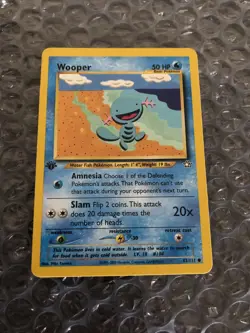 Wooper 82/111 Neo Genesis Regular 1st Edition Pokemon TCG Great Condition - Image 1