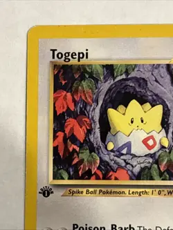 Pokemon TCG Togepi Neo Genesis Unlimited Uncommon Card 51/111 First Edition HP - Image 2