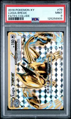 2016 POKEMON XY FATES COLLIDE #79 LUGIA BREAK PSA 9 - Image 1