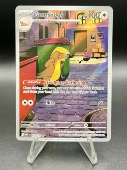 Pokemon TCG Gumshoos 153/132 Full Art Illustration Rare Holo Mega Evolution - Image 1