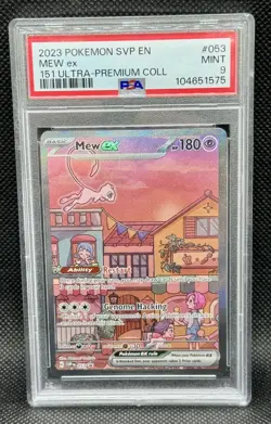 POKEMON SVP EN-SV 151 ULTRA-PREMIUM COLLECTION PROMO #053 MEW EX PSA 9 - Image 1