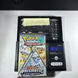 22.32g Prismatic Evolutions Pokemon Booster Pack New Sealed - Image 1