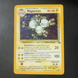 Pokemon Vintage Holo Magneton Fossil 11/62 WotC 1999 - Image 1