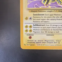 Pokemon Vintage Holo Magneton Fossil 11/62 WotC 1999 - Image 5