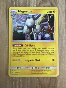 Magneton - 69/236 - Holo Rare Sun & Moon: Cosmic Eclipse Pokemon NM 2019 - Image 1
