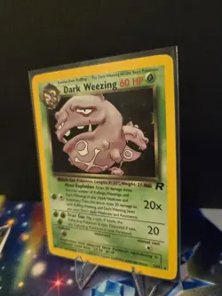 2000 Vintage Pokemon TCG - Dark Weezing 14/82 Team Rocket - Holo Rare - MP - Image 2