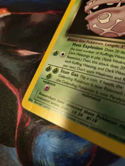 2000 Vintage Pokemon TCG - Dark Weezing 14/82 Team Rocket - Holo Rare - MP - Image 5