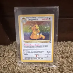 Pokemon Dragonite Fossil Holo Rare 4/62 100 HP 1999 Wizards of the Coast - Image 1