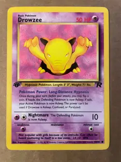 Pokemon Drowzee 54/82 Team Rocket 1st edition NM-Mint See Pictures - Image 1