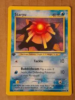 Pokemon Staryu 56/64 1st Edition Neo Revelation NM-Mint See Pictures - Image 1