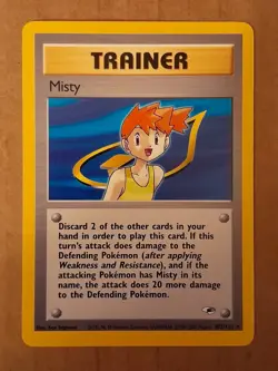 Pokemon Misty 102/132 Gym Heroes NM-Mint See Pictures - Image 1