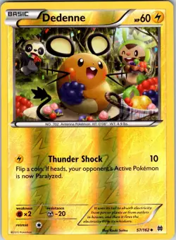 Dedenne 57/162 XY - BREAKthrough Pokemon TCG LP Reverse Holo - Image 1