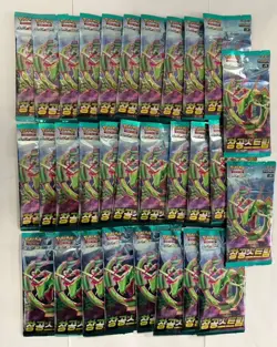 Lot of (30) Pokemon TCG Korean S7R Blue Sky Stream Booster Packs SEALED - Image 1