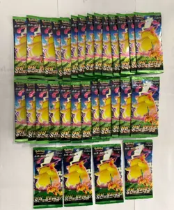 Lot of (30) Pokemon TCG Korean Astonishing Volt Tackle Booster Packs SEALED - Image 1