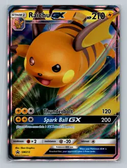 Pokemon SM Promos #SM213 Raichu GX Promo - Image 1