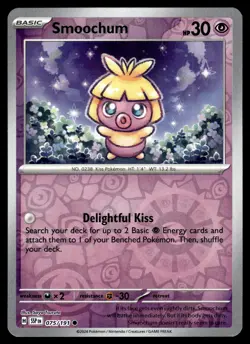 SMOOCHUM 075/191 Common Surging Sparks Pokemon Reverse Holo NM - Image 1