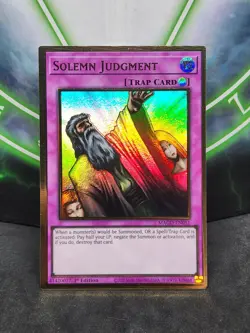 Yugioh Solemn Judgment MAGO-EN051 Gold Rare 1st Edition NM - Image 1