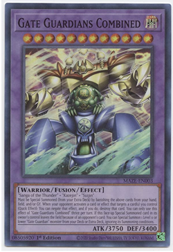 ( GATE GUARDIANS COMBINED ) Super MAZE-EN003 1st NM - Yu-Gi-Oh Maze of Memories - Image 1