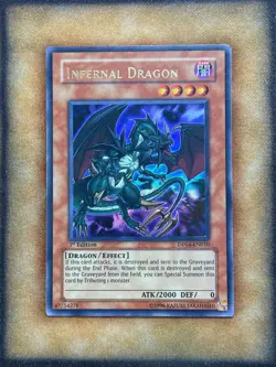 Yugioh Infernal Dragon DP04-EN010 Ultra Rare 1st Ed NM - Image 1