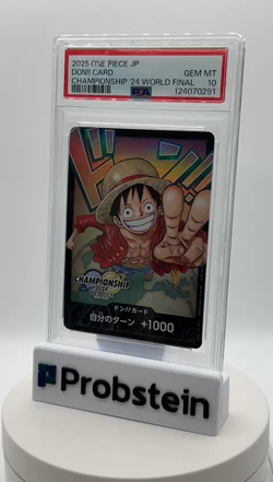 2025 One Piece JPN Championship '24 World Final Don!! Card Monkey D Luffy PSA 10 - Image 2