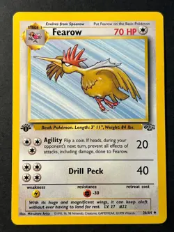 Fearow 36/64 1st Edition Jungle - WOTC Pokemon Card B LP - Image 1