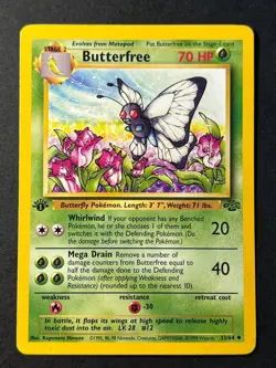 Butterfree 33/64 1st Edition Jungle - WOTC Pokemon Card B LP - Image 1