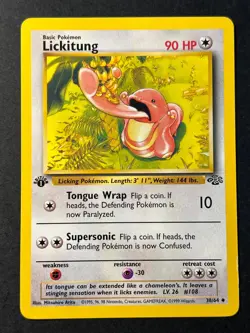 Lickitung 38/64 1st Edition Jungle - WOTC Pokemon Card B LP - Image 1