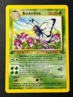 Butterfree 33/64 1st Edition Jungle - WOTC Pokemon Card LP - Image 1