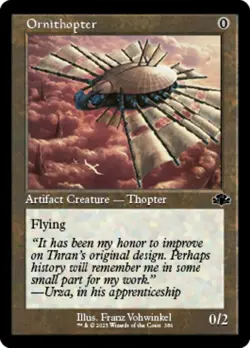 4 x Ornithopter - Foil - Retro Frame - Dominaria Remastered - NM-Mint - MTG - Image 1