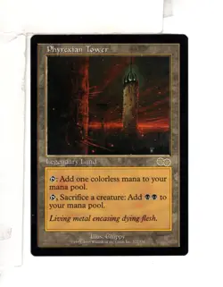 MTG SkeenAB Phyrexian Tower from Urza's Saga. LP. - Image 1