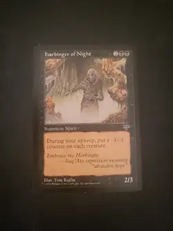 Harbinger of Night - Mirage - Magic The Gathering MTG - LP - Image 1