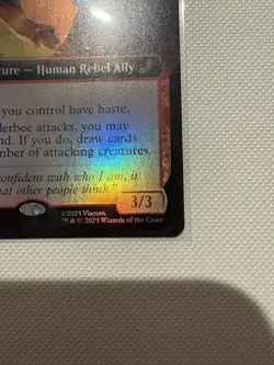 Smellerbee, Rebel Fighter - #198 Foil - Extended Art - Avatar - Mtg - Image 3